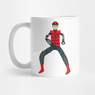 Mecha Cyborg Captain Scarlet Mug